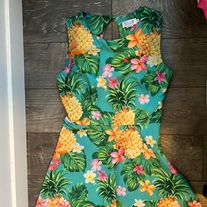 Cute tropical print dress